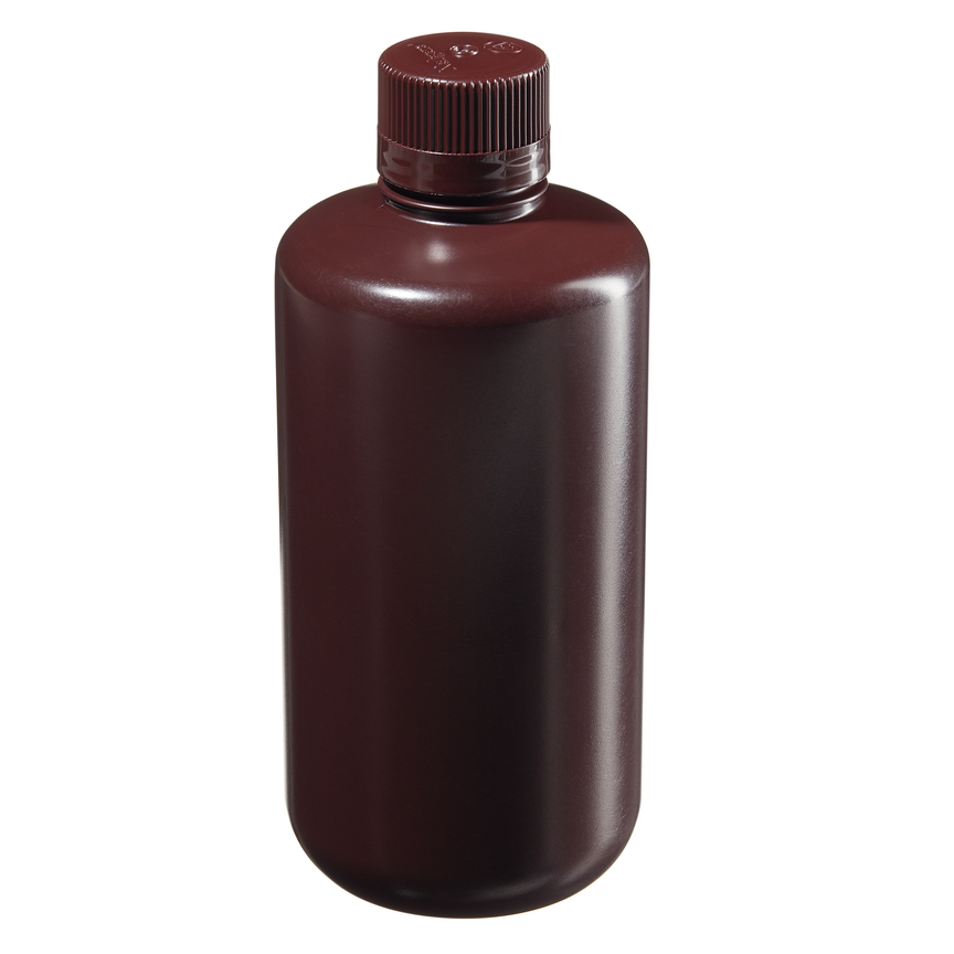 [Thermo Nalgene] 2004-0032 / 1L Nalgene Narrow-Mouth Amber HDPE Lab Quality Bottle